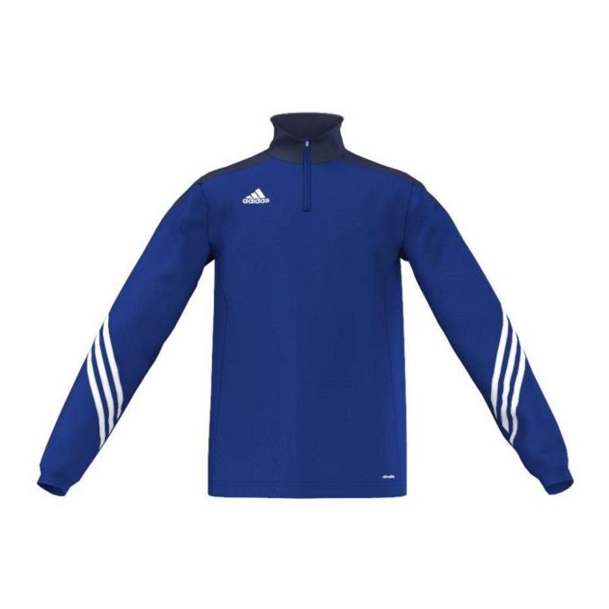 ADIDAS FELPA PERFORMANCE - BLU/BIANCO - F49717