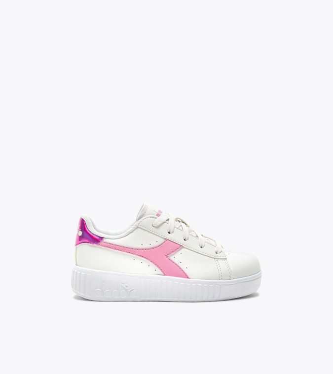 DIADORA GAME STEP PS - BIANCO/ROSA - 101.177377-D0588