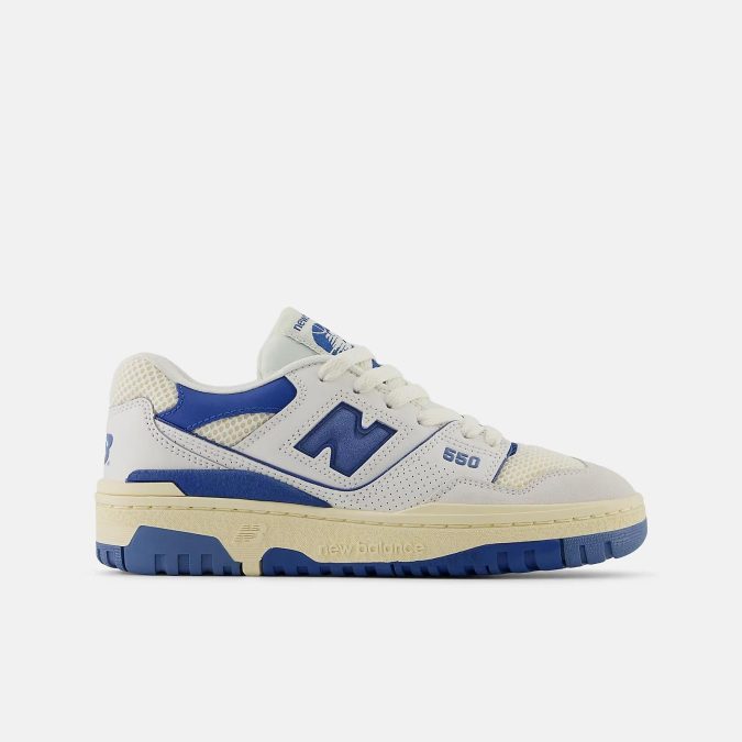 NEW BALANCE 550 - BIANCO/AZZURRO/BEIGE - GSB550CP